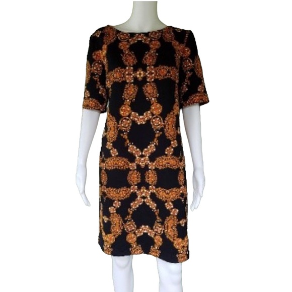 New Jewel print dress back zip size 12 - Picture 1 of 13